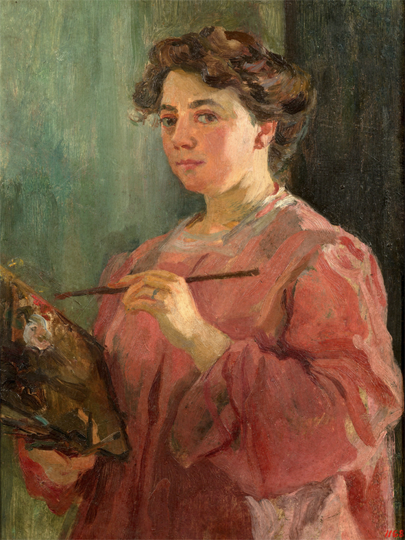Lluïsa Vidal (1876-1918). Autorretrato, h. 1899.